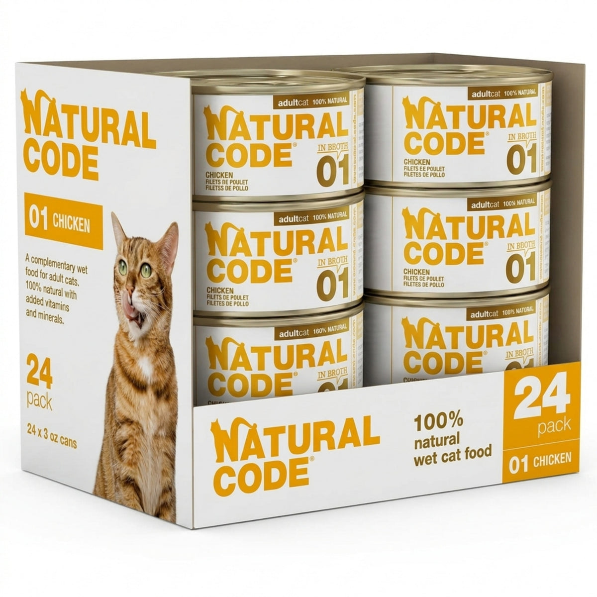 Chicken in Broth for Adult Cats High Protein Wet Cat Food