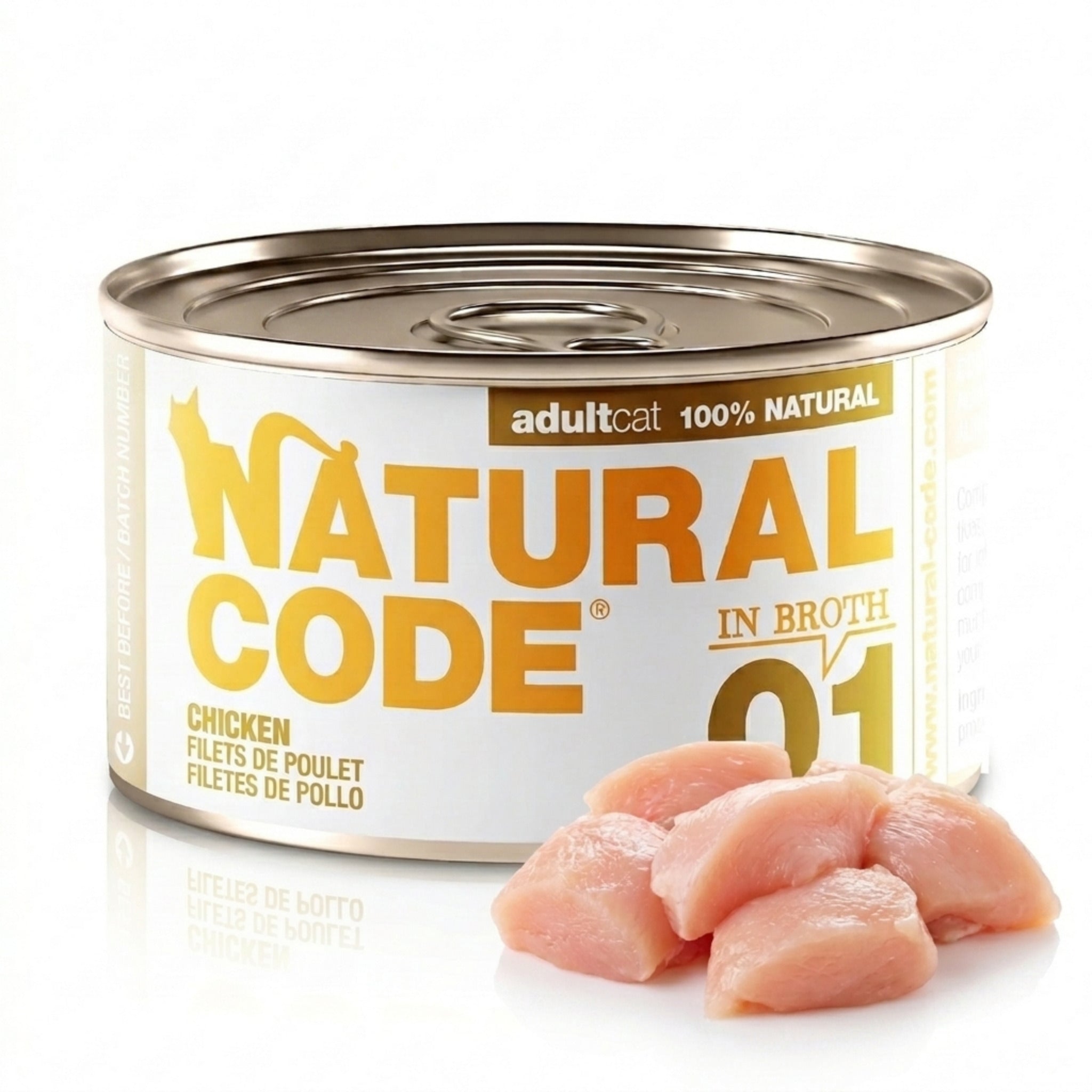 Chicken in Broth for Adult Cats High Protein Wet Cat Food