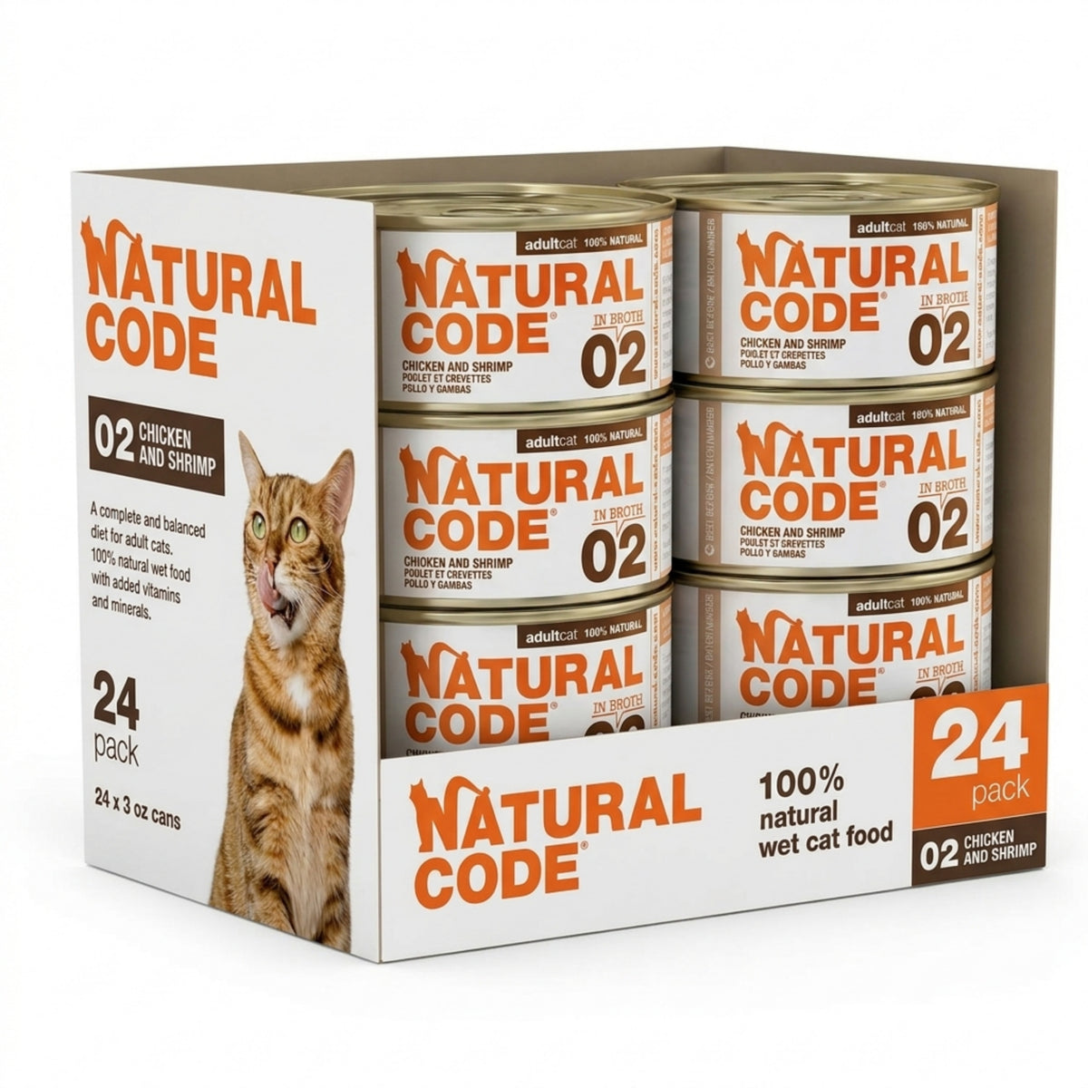 Chicken & Shrimp in Broth for Adult Cats High Protein Wet Cat Food