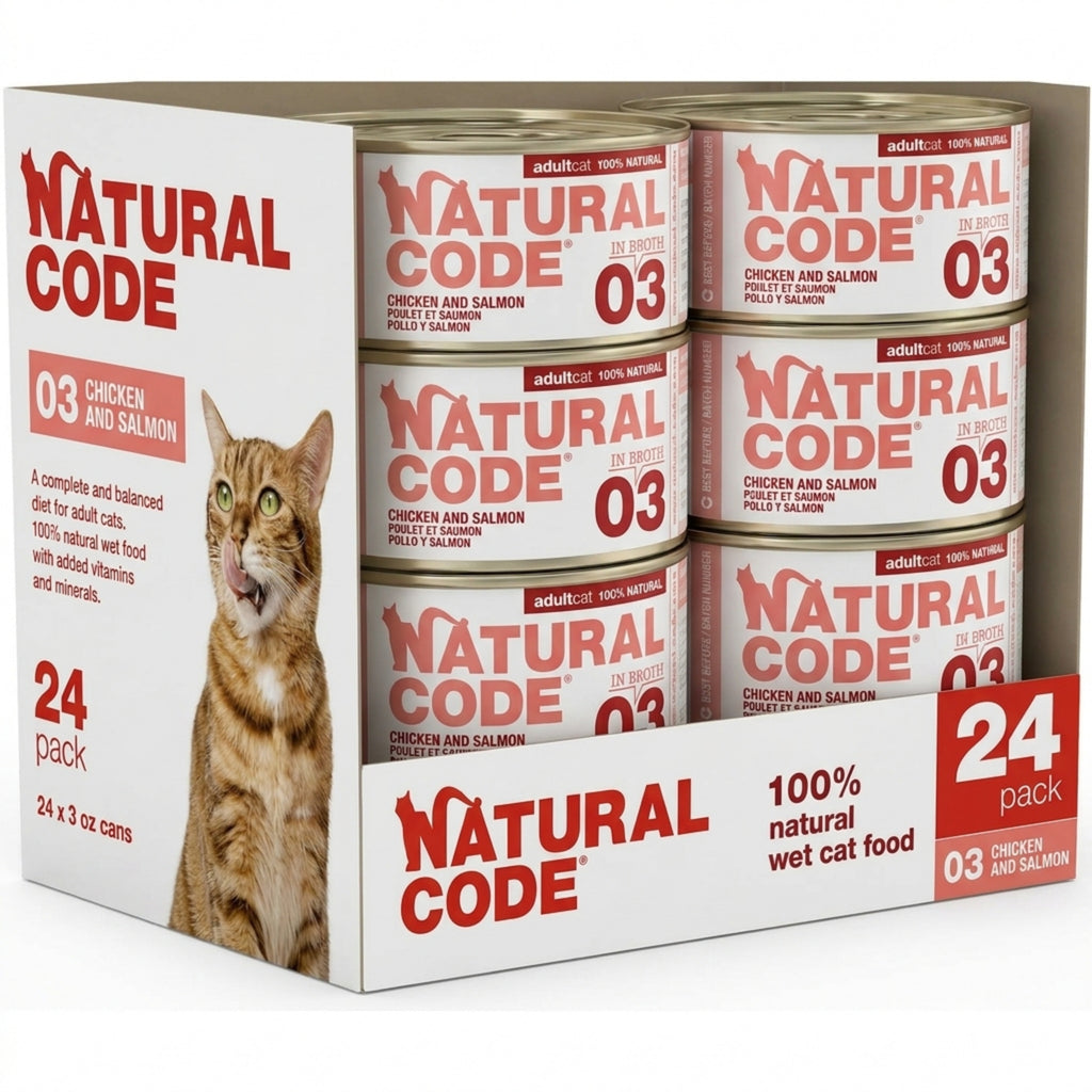 Chicken & Salmon in Broth for Adult Cats High Protein Wet Cat Food