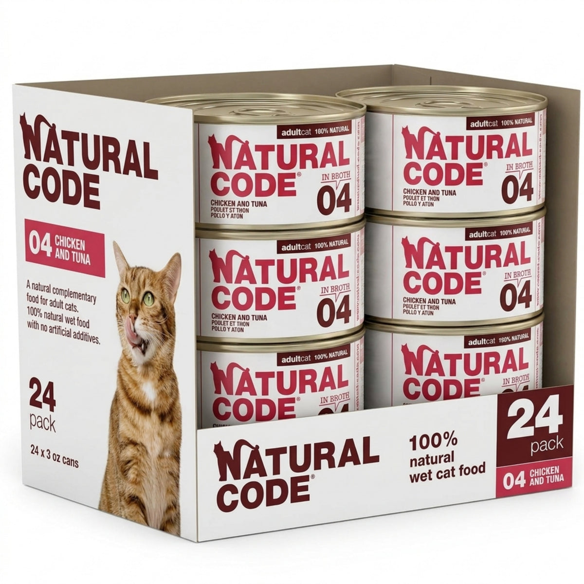 Chicken & Tuna in Broth for Adult Cats High Protein Wet Cat Food