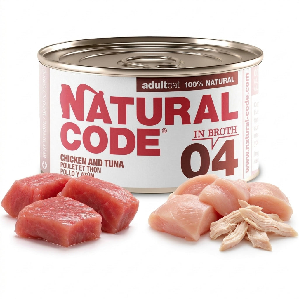 Chicken & Tuna in Broth for Adult Cats High Protein Wet Cat Food