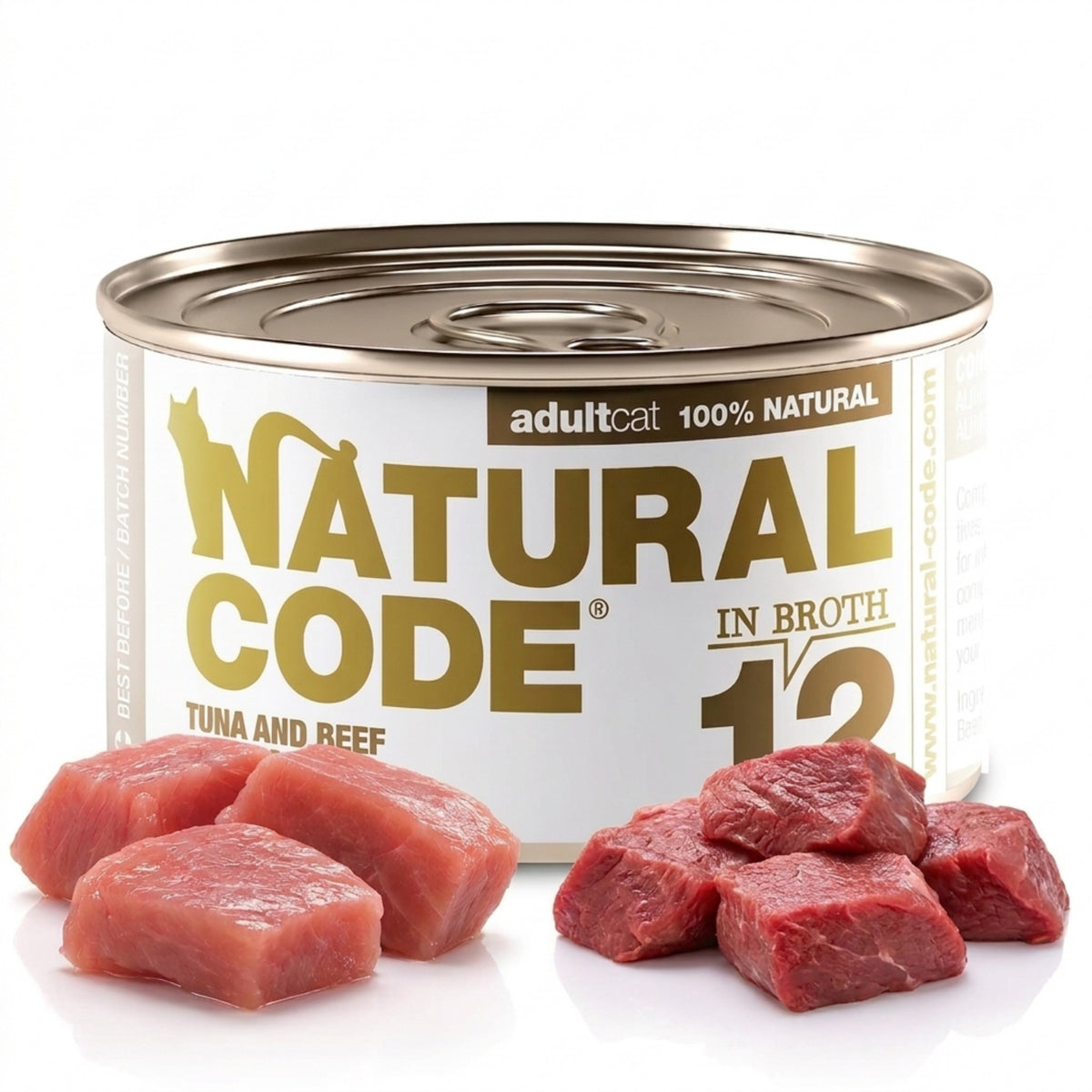 Tuna and Beef in Broth for Adult Cats High Protein Wet Cat Food