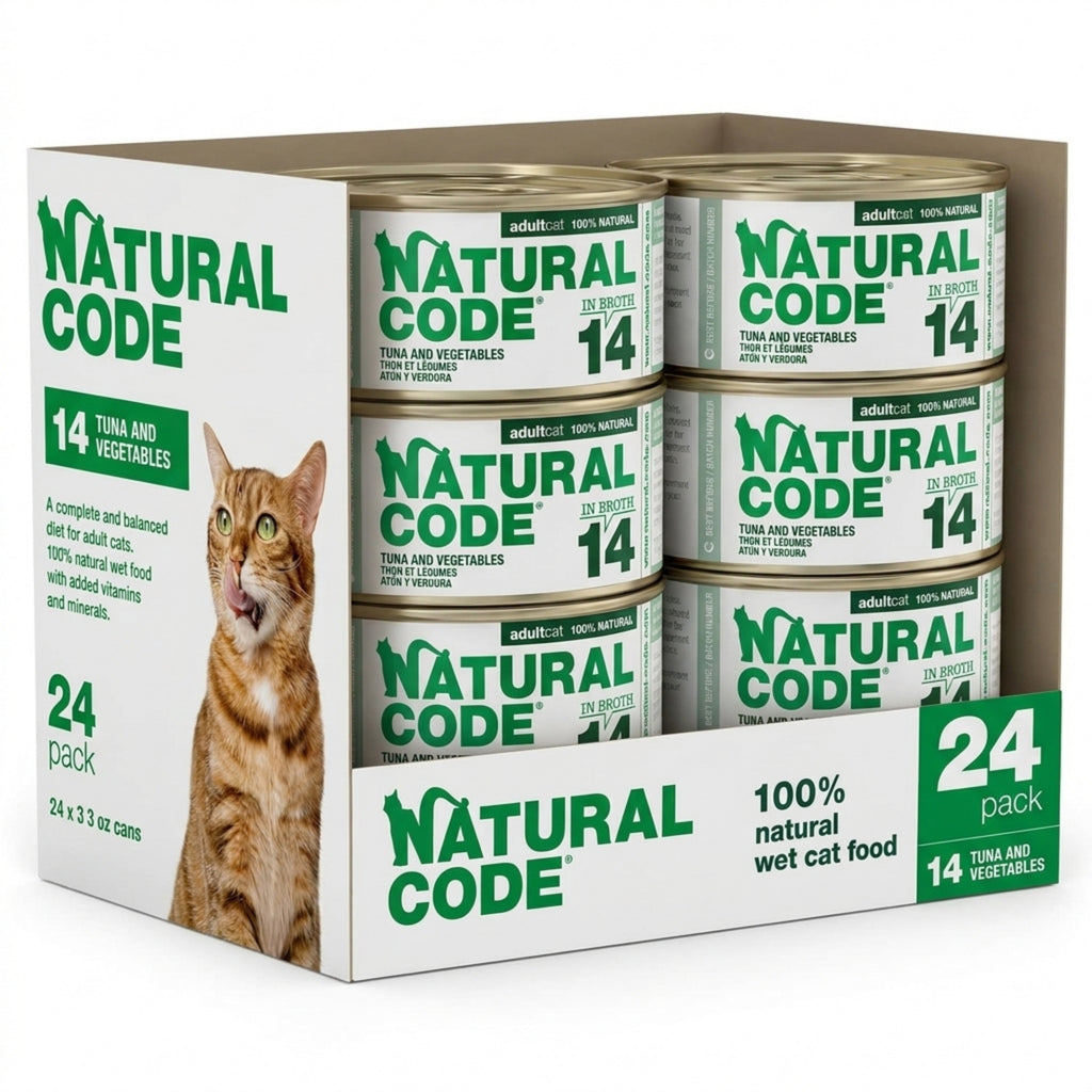 Tuna and Vegetables in Broth for Adult Cats High Protein Wet Cat Food