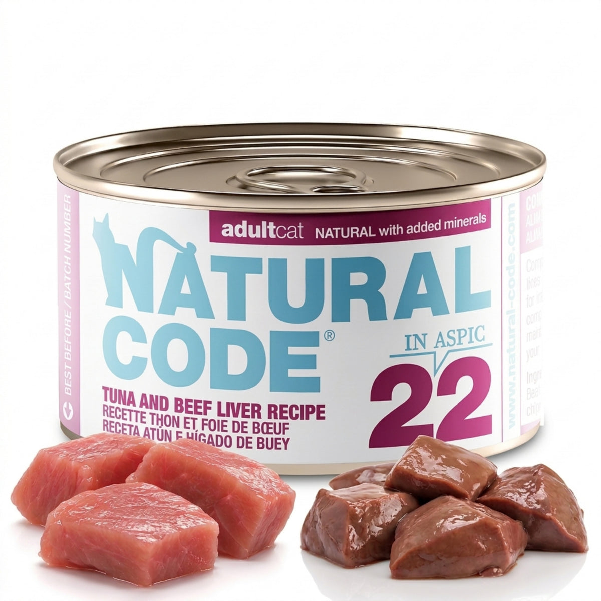 Tuna and Beef Liver in Jelly for Adult Cats High Protein Wet Cat Food