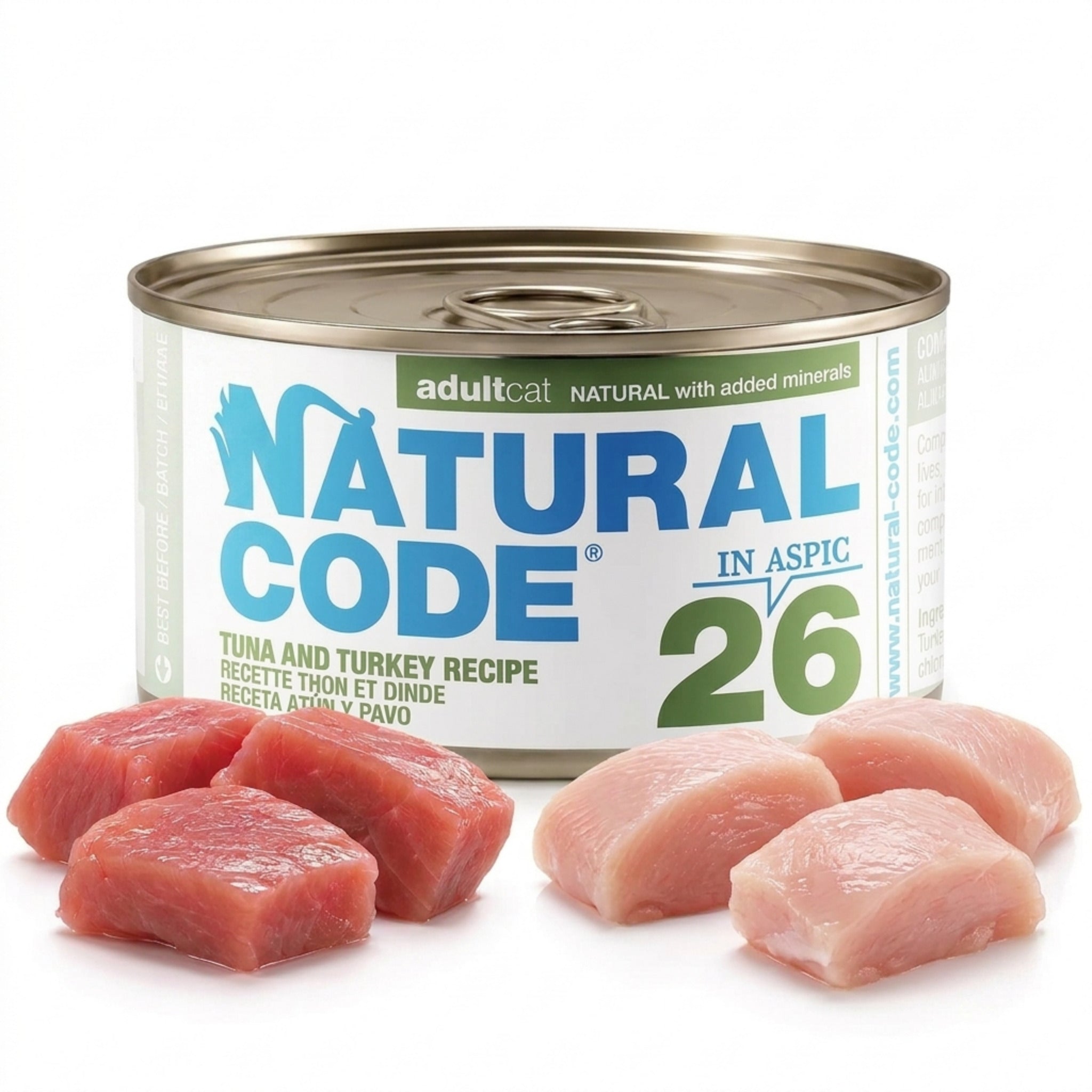 Tuna & Turkey in Jelly for Adult Cats High Protein Wet Cat Food