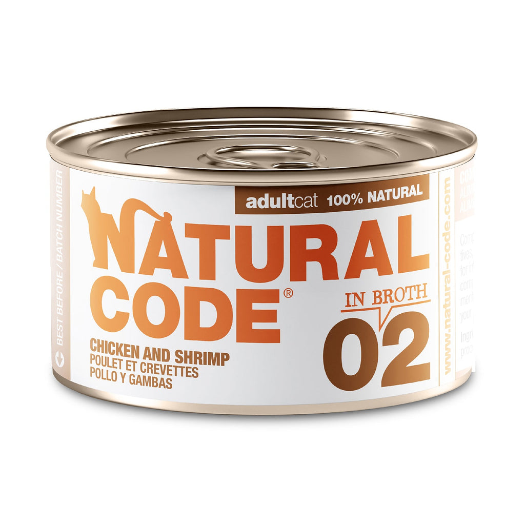 Chicken & Shrimp in Broth for Adult Cats High Protein Wet Cat Food