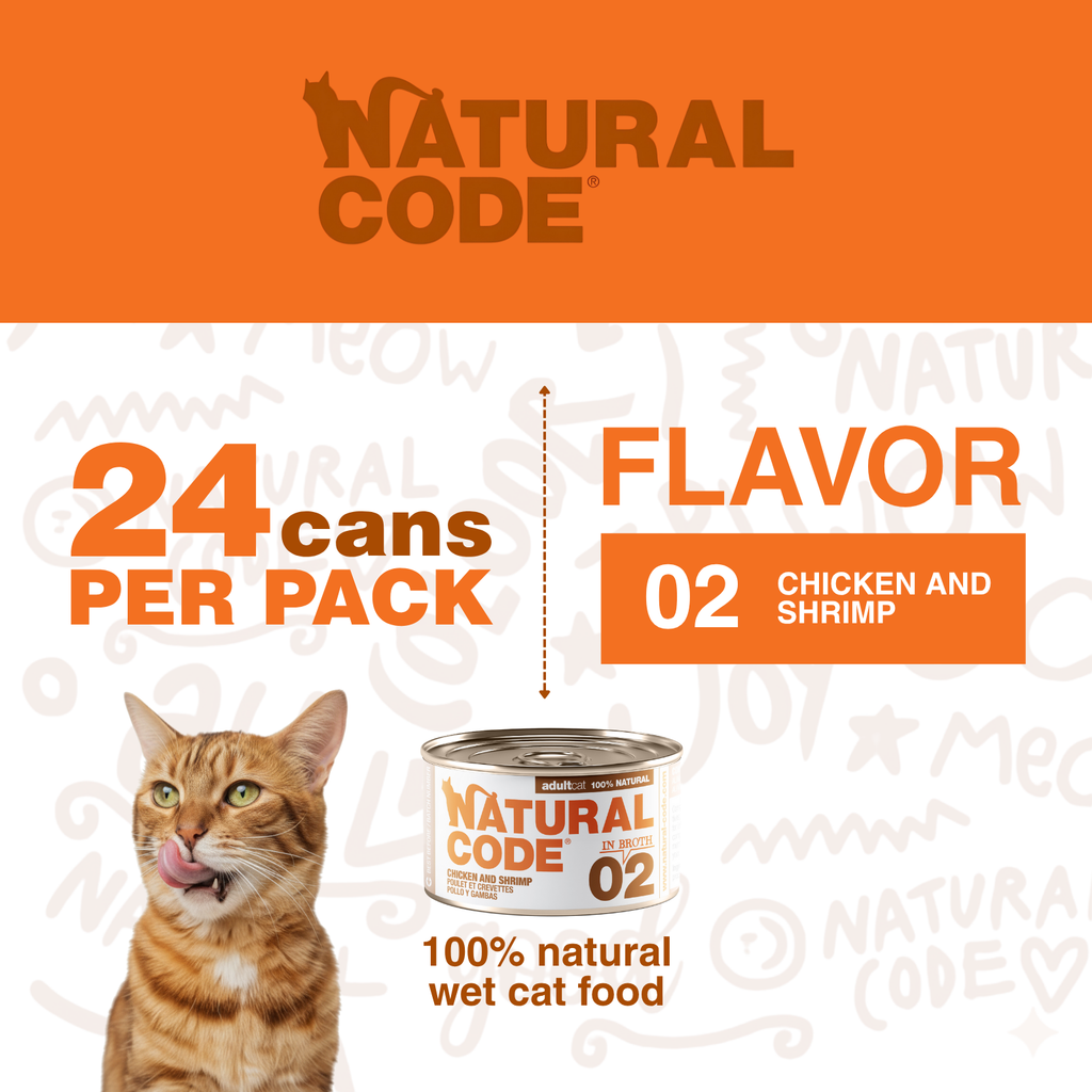 Chicken & Shrimp in Broth for Adult Cats High Protein Wet Cat Food