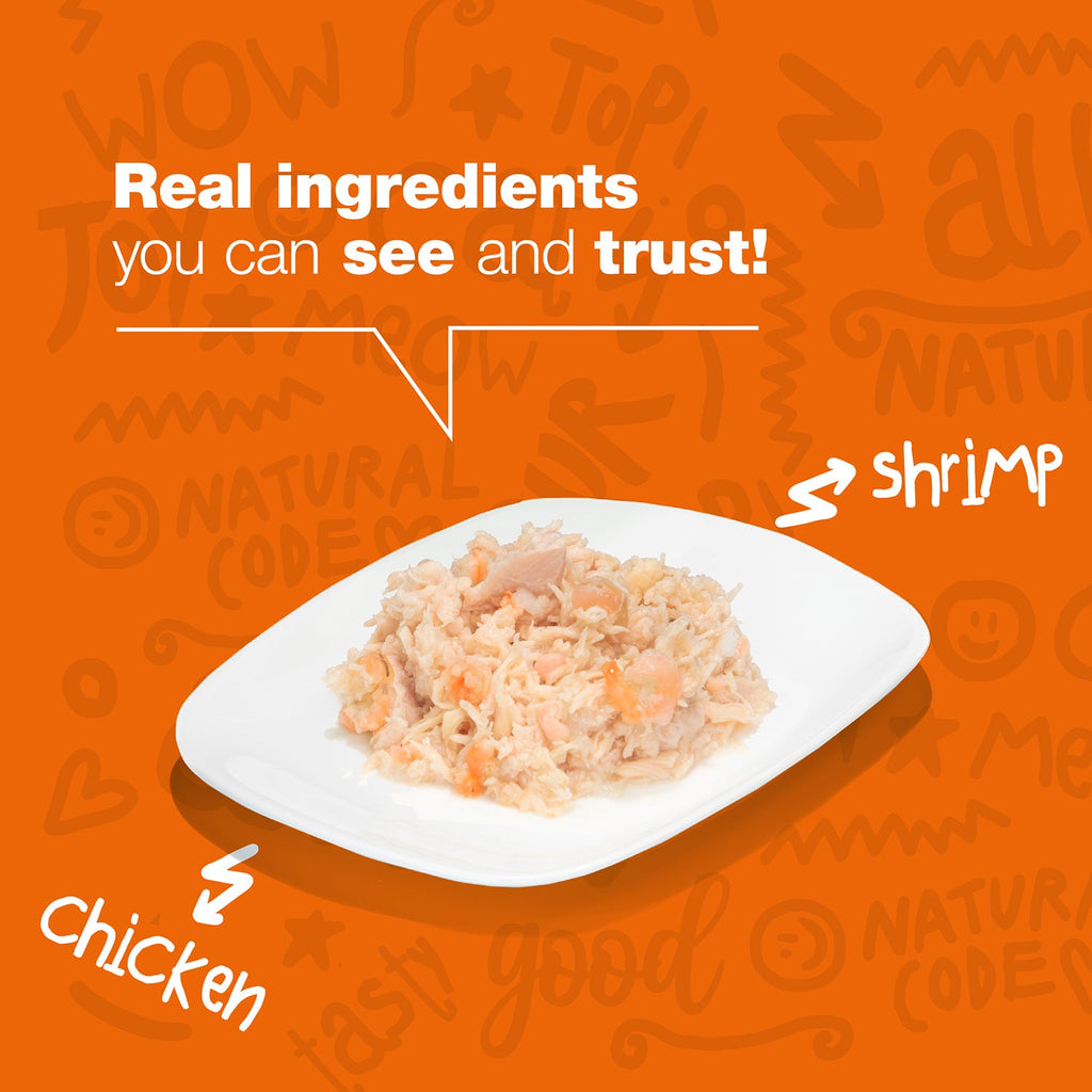 Chicken & Shrimp in Broth for Adult Cats High Protein Wet Cat Food