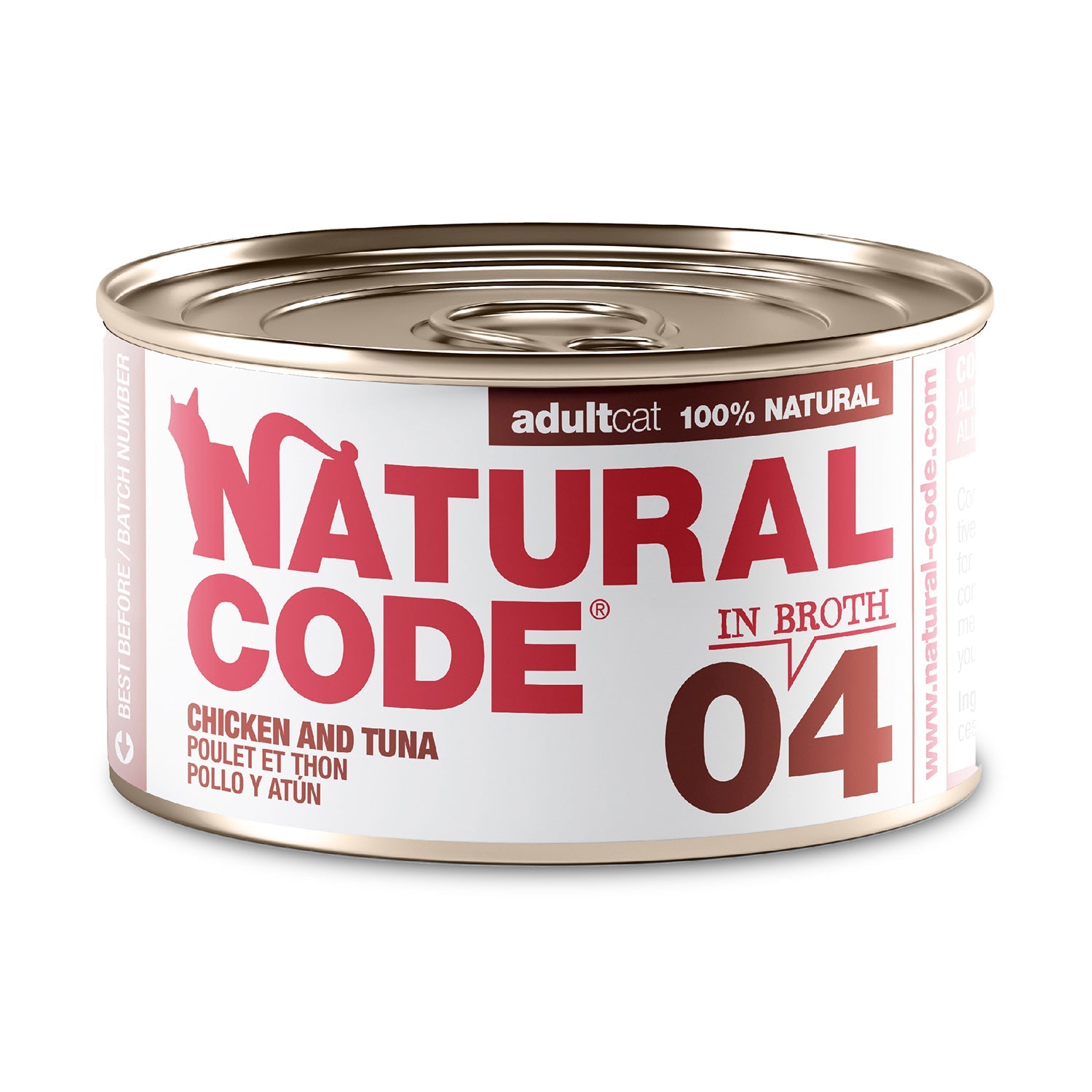Chicken & Tuna in Broth for Adult Cats High Protein Wet Cat Food