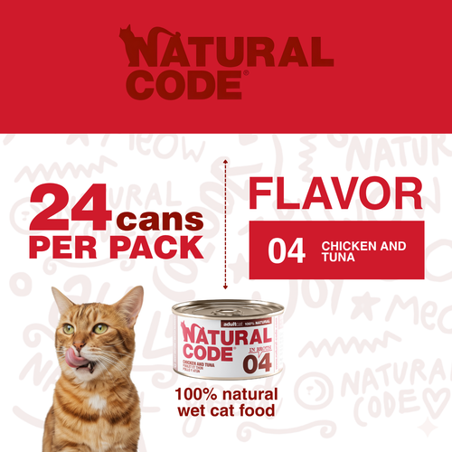 Chicken & Tuna in Broth for Adult Cats High Protein Wet Cat Food