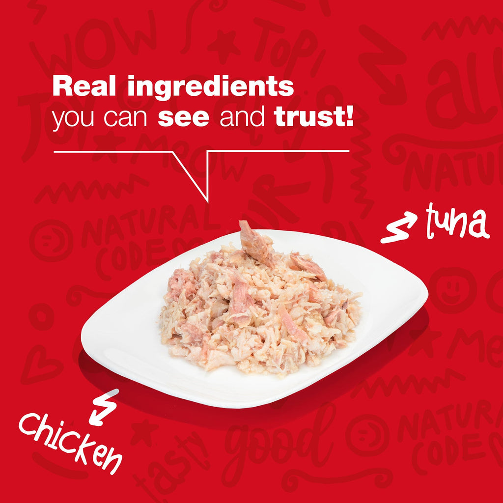 Chicken & Tuna in Broth for Adult Cats High Protein Wet Cat Food