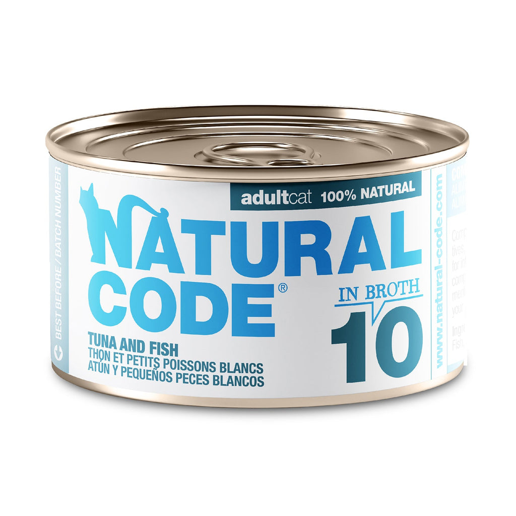 Tuna and Whitebait in Broth for Adult Cats High Protein Wet Food