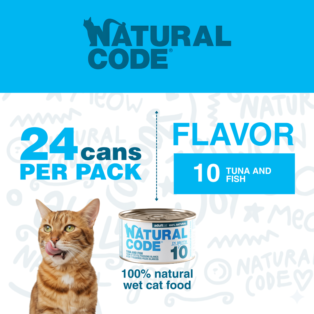 Tuna and Whitebait in Broth for Adult Cats High Protein Wet Food
