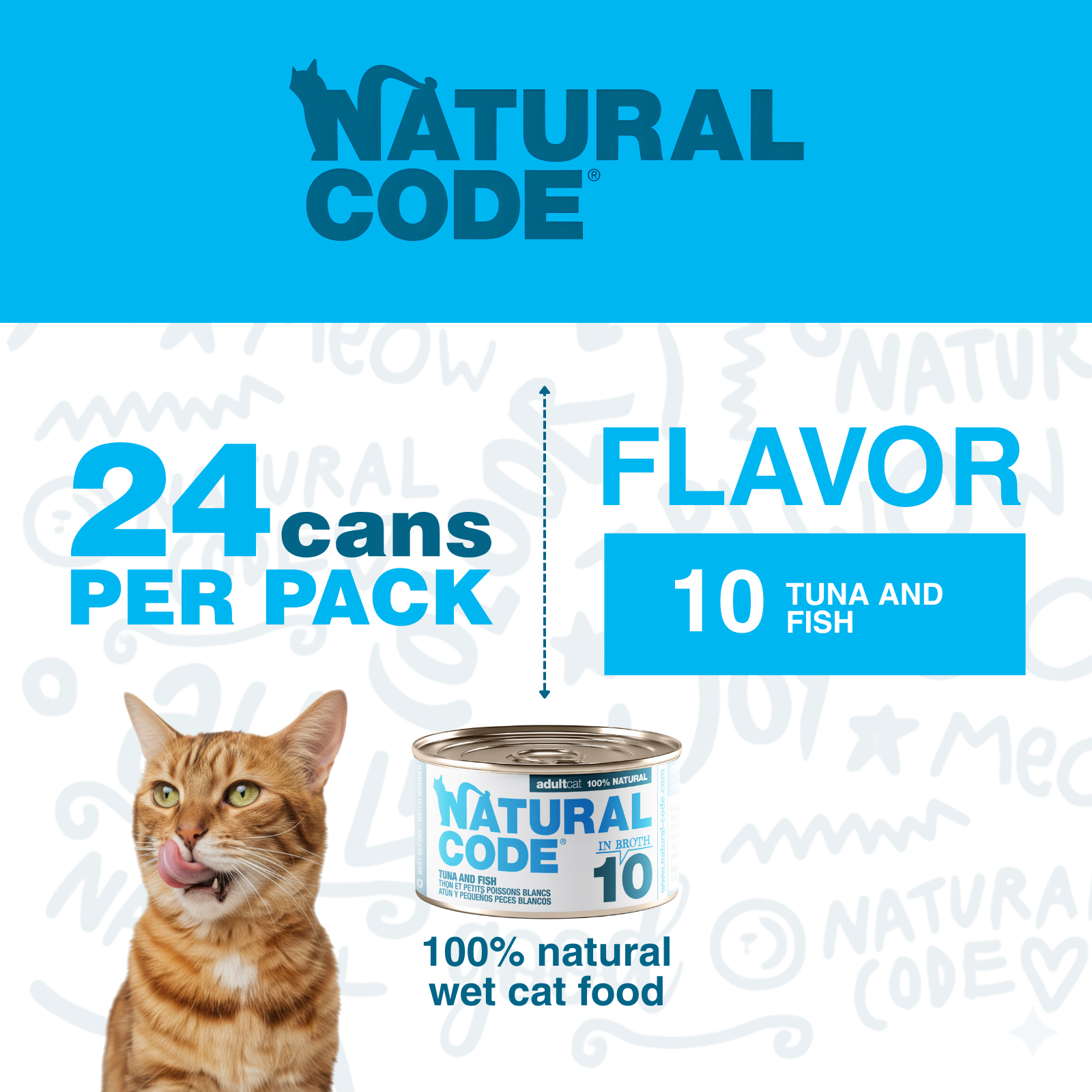 Tuna and Whitebait in Broth for Adult Cats High Protein Wet Food