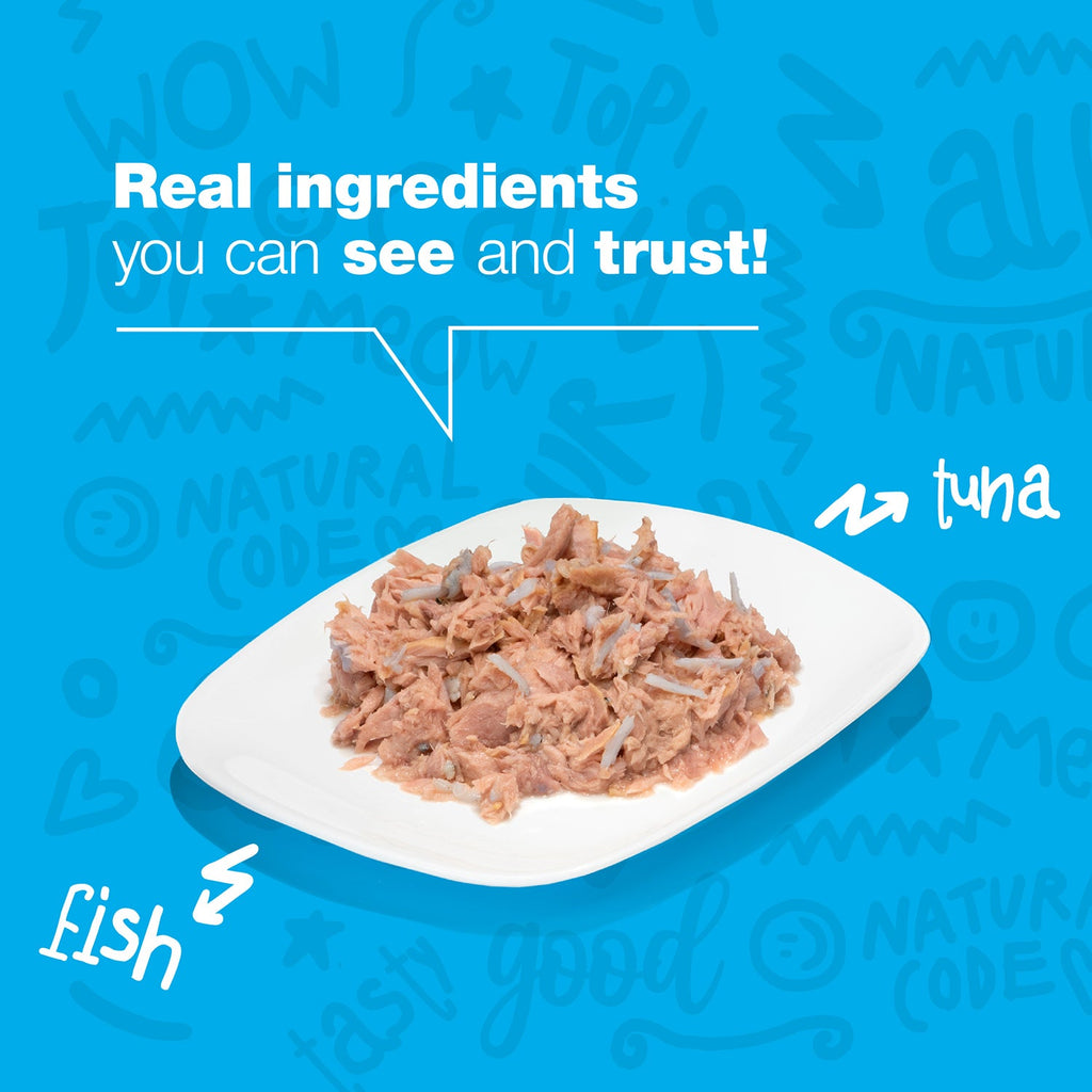 Tuna and Whitebait in Broth for Adult Cats High Protein Wet Food