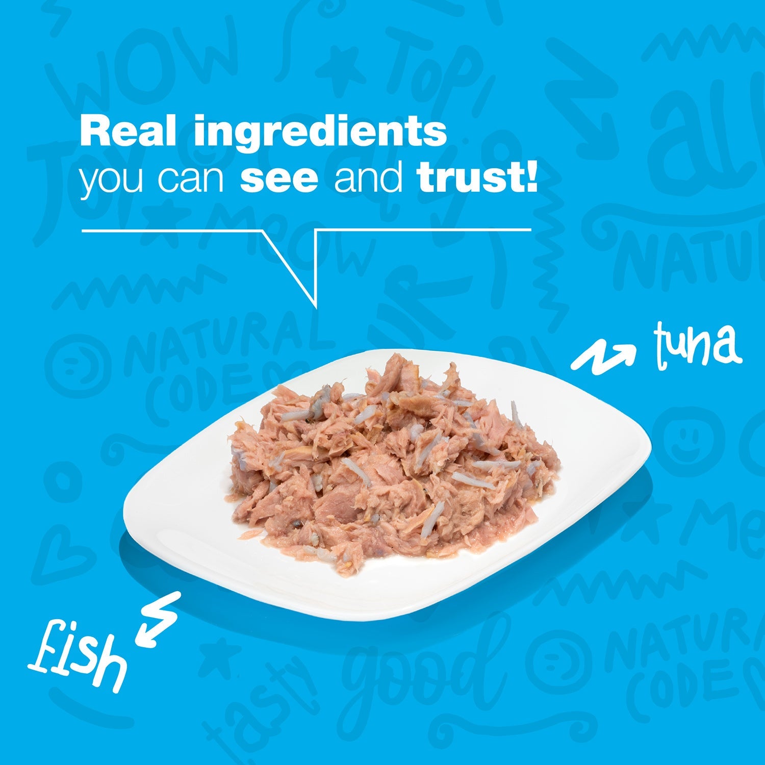 Tuna and Whitebait in Broth for Adult Cats High Protein Wet Food
