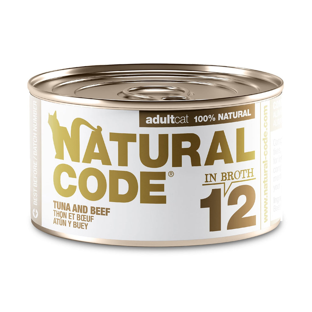 Tuna and Beef in Broth for Adult Cats High Protein Wet Cat Food