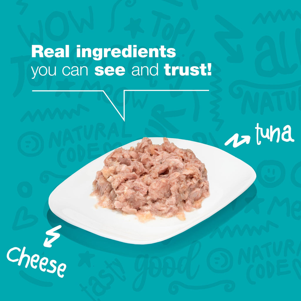 Tuna and Cheese in Jelly for Adult Cats High Protein Wet Cat Food