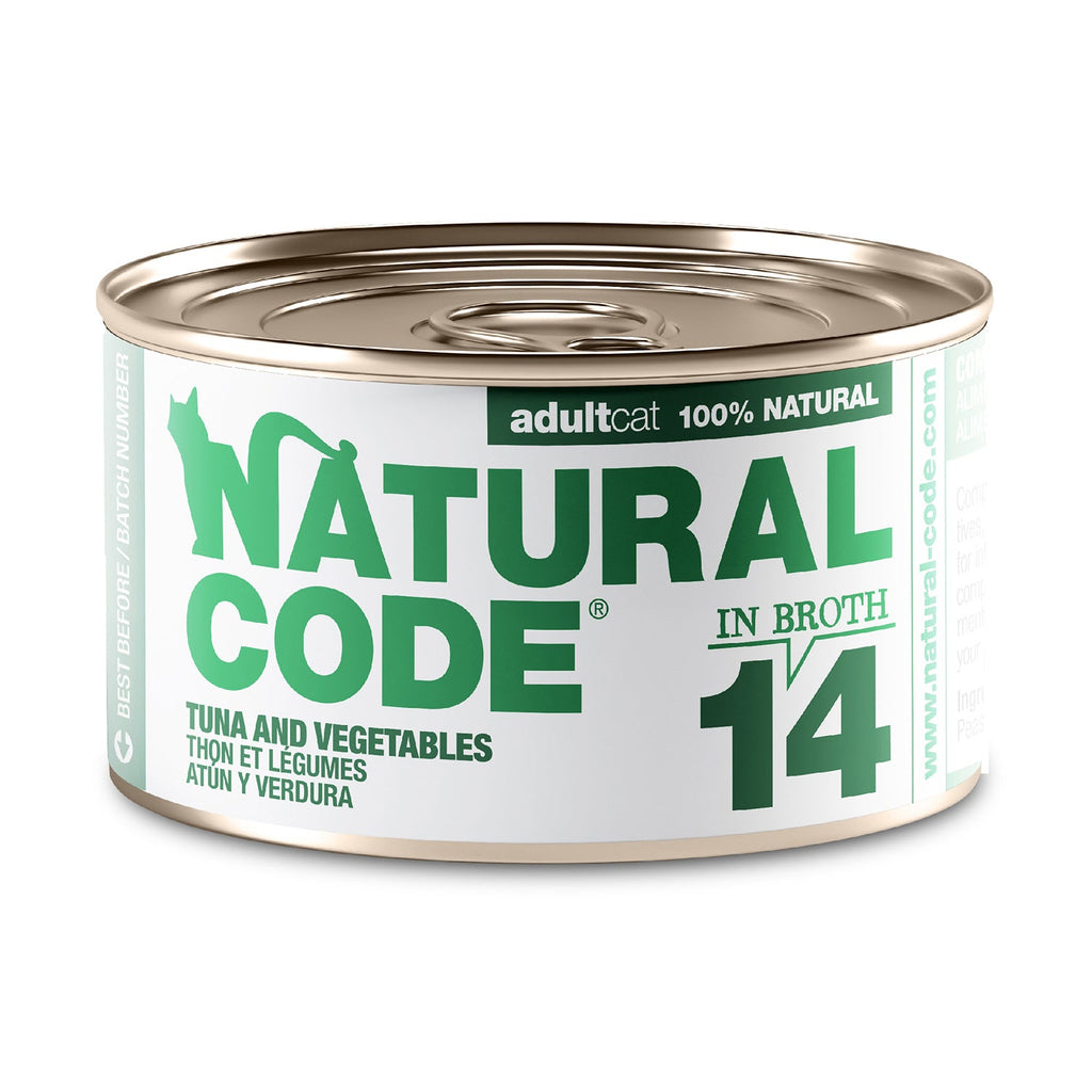Tuna and Vegetables in Broth for Adult Cats High Protein Wet Cat Food