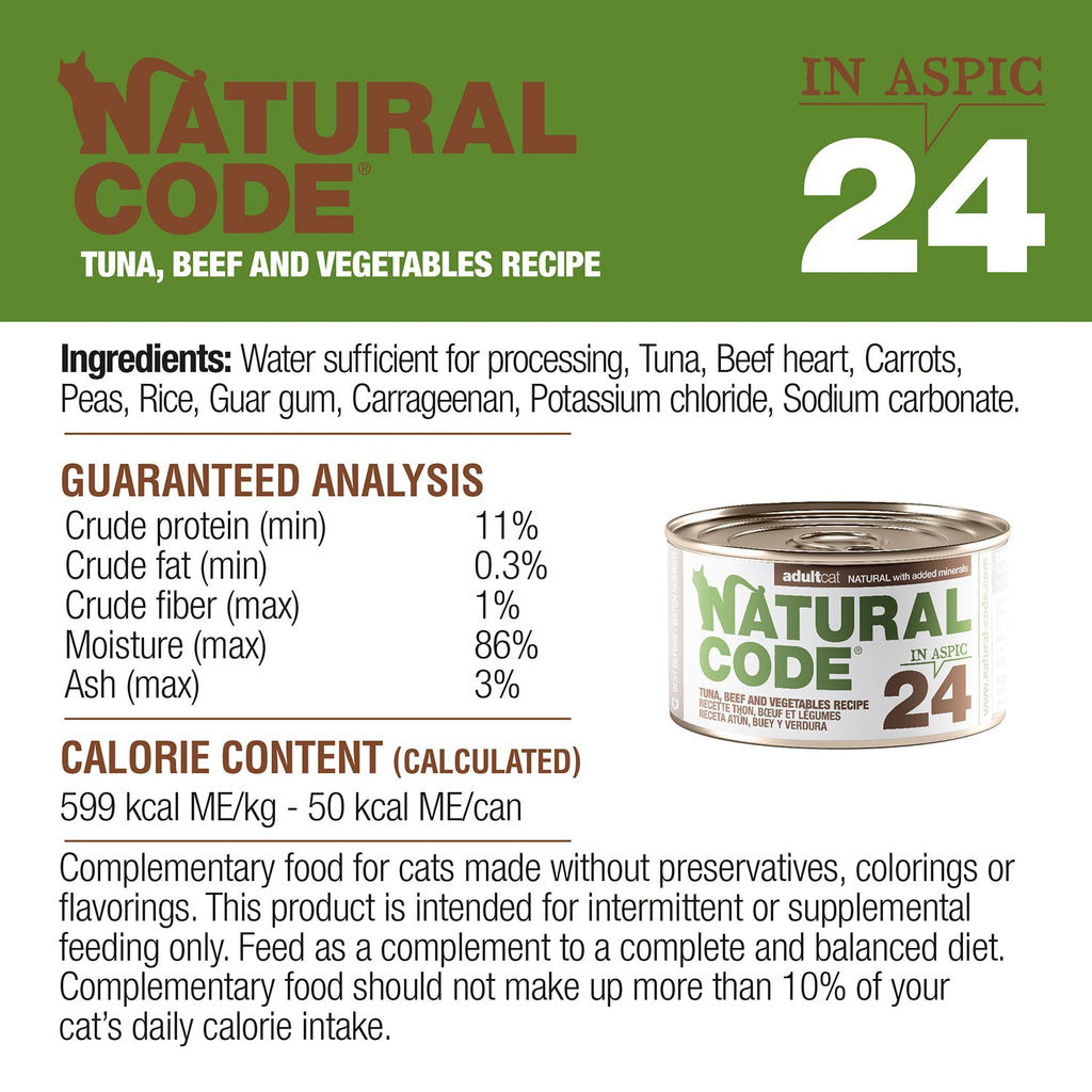 Tuna, Beef & Vegetables in Jelly for Adult Cats High Protein Wet Cat Food