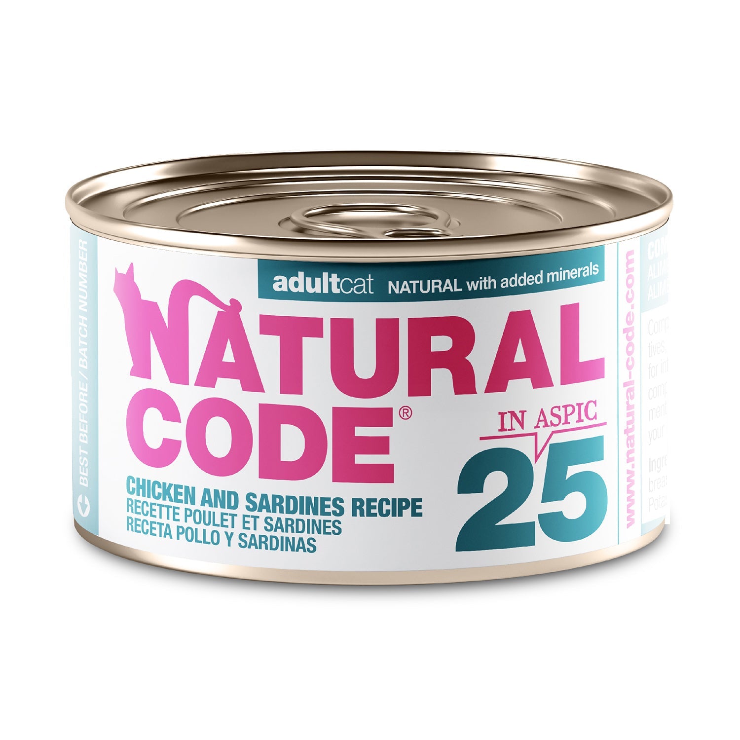 Chicken & Sardines in Jelly for Adult Cats High Protein Wet Cat Food