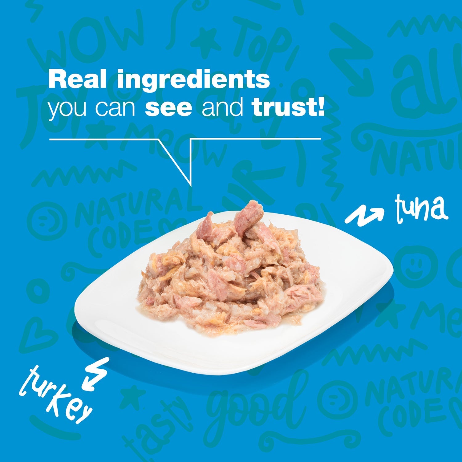 Tuna & Turkey in Jelly for Adult Cats High Protein Wet Cat Food