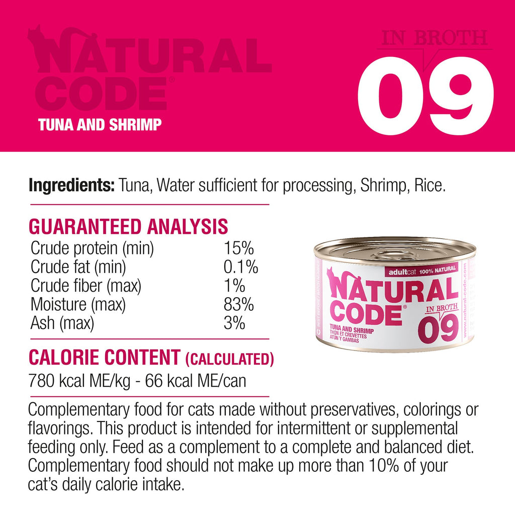 Tuna and Shrimps in Broth for Adult Cats High Protein Wet Cat Food